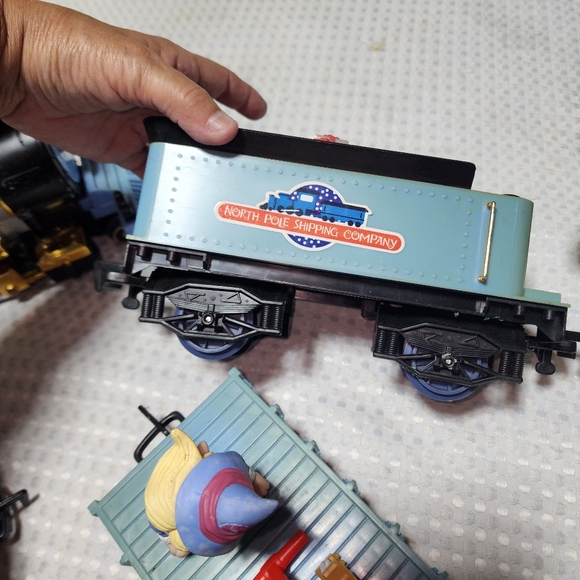 VINTAGE RUDOLPH THE RED NOSE REINDEER THE RED NOSE EXPRESS FULL SET but NO BOX - Picture 5 of 13